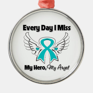 Adorno Metálico Cáncer de ovario cada día que extraño a mi héroe