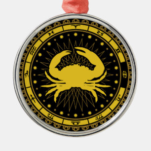 Adorno Metálico Cáncer - Rótulo Zodiaco - Símbolo - Horóscopo