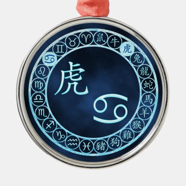 Adorno Metálico Cáncer/tigre (Frente)