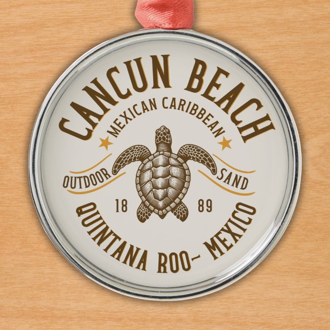 Adorno Metálico Cancun Beach Mexico | Paradise Mexican Caribbean (Subido por el creador)
