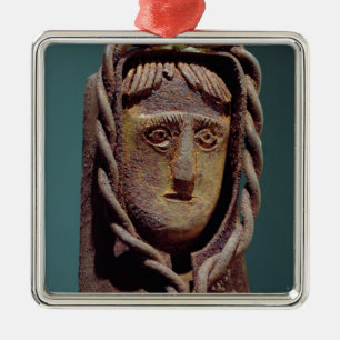 Adorno Metálico Candelero con una figura de Jesús