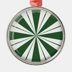 Adorno Metálico Candía de rayas de menta rápida