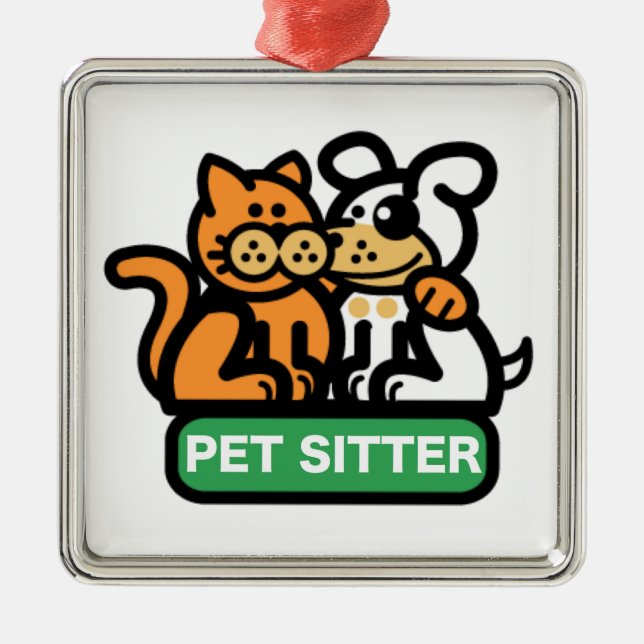 Adorno Metálico Canguro del mascota (gato y perro) (Frente)