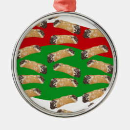 Adorno Metálico Cannoli de Navidad