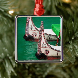 Adorno Metálico Canoa de los aborígenes