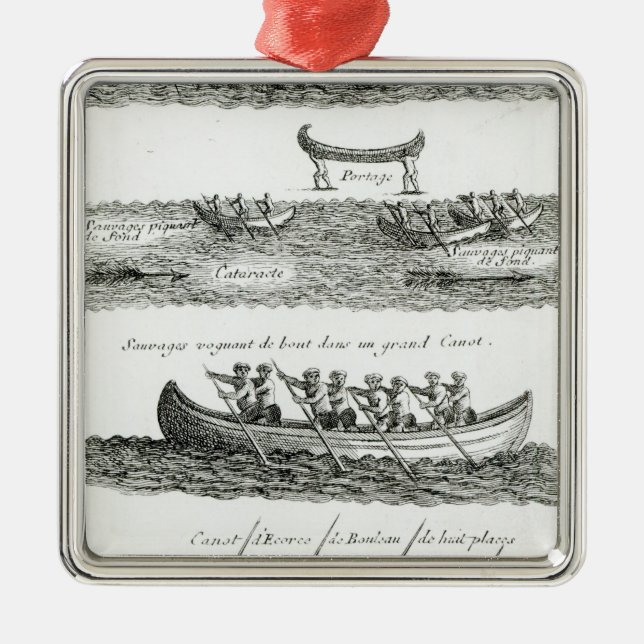 Adorno Metálico Canoa del Iroquois (Frente)
