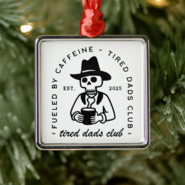 Adorno Metálico Cansado nuevo papá club personalizado cita diverti