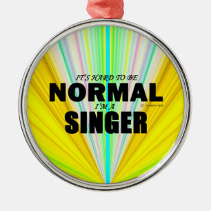 Adorno Metálico Cantante normal