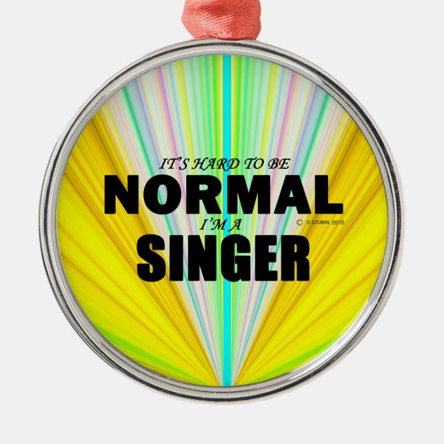 Adorno Metálico Cantante normal (Frente)