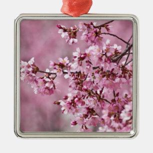 Adorno Metálico Capas pastel de rosa de flor de cerezo Sakura