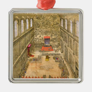 Adorno Metálico Capilla de la audiencia en el Vatican (grabado del