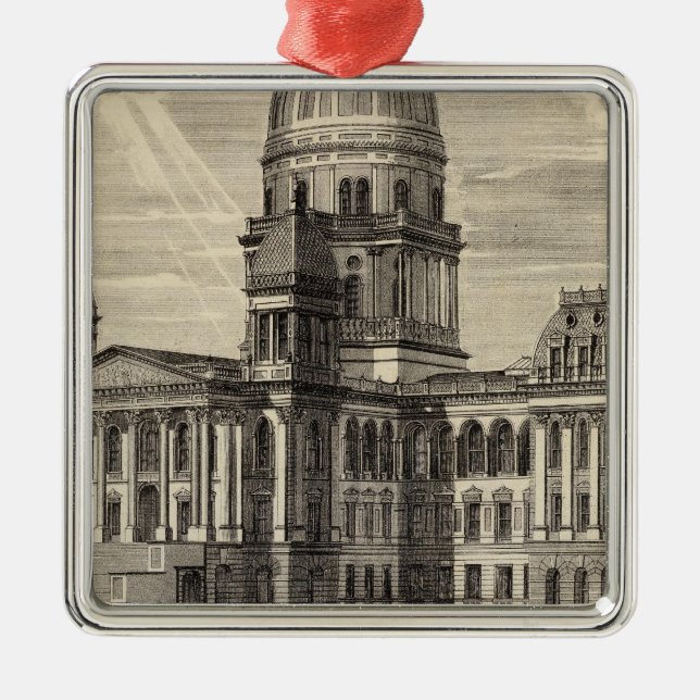 Adorno Metálico Capitolio Estatal, Springfield, Ill (Frente)