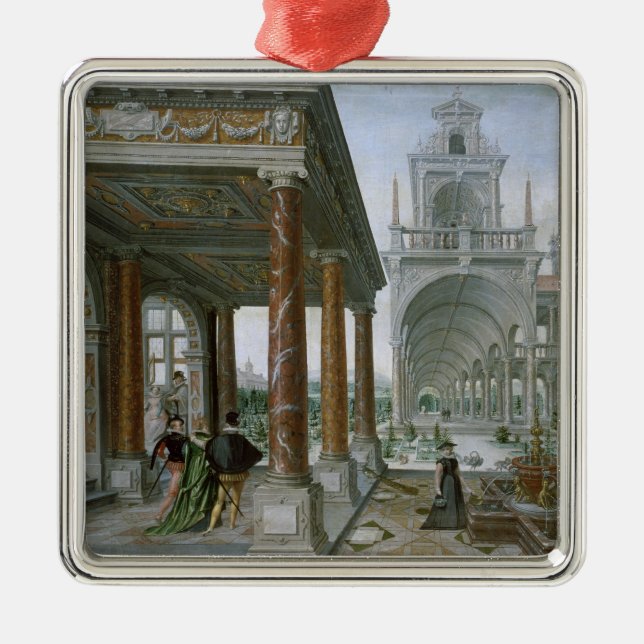 Adorno Metálico Cappricio de la arquitectura del palacio (Frente)