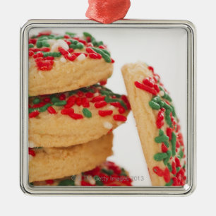 Adorno Metálico Captura de estudio de galletas de navidades con ro