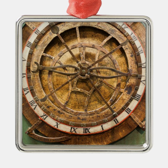 Adorno Metálico Cara de reloj antigua, Alemania (Frente)