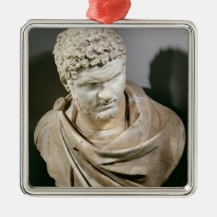 Adorno Metálico Caracalla, el mármol romano cuirassed el busto,