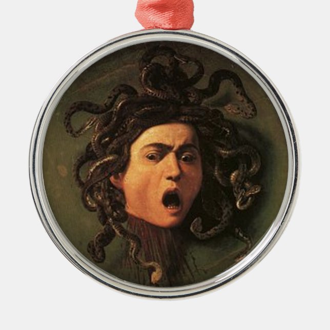 Adorno Metálico Caravaggio - medusa - ilustraciones italianas (Frente)