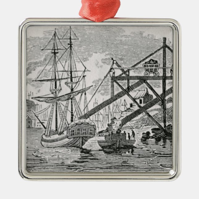 Adorno Metálico Carbón del cargamento en buques de carga (Frente)