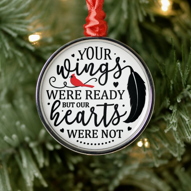 Adorno Metálico Cardenal/Tus Alas Estaban Listas (Árbol)
