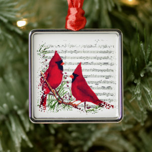 Adorno Metálico Cardenales