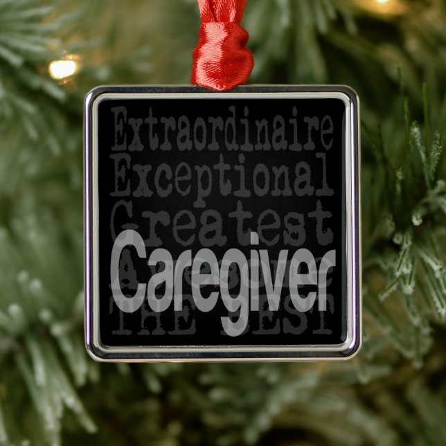 Adorno Metálico Caregiver Extraordinaire (Árbol)