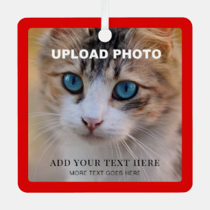 Adorno Metálico Cargar Mascota de perro foto doble cara de diseño 