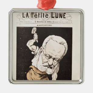 Adorno Metálico Caricatura de Victor Hugo