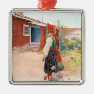 Adorno Metálico Carl Larsson, el hogar Falun