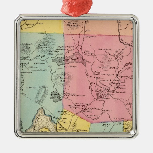 Adorno Metálico Carmel, ciudad (Frente)