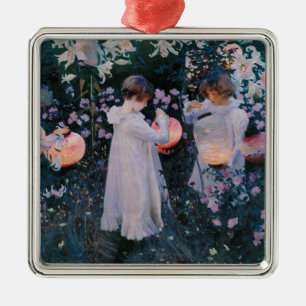 Adorno Metálico Carnación, Lily, Lily, Rosa (John Singer Sargent)