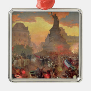 Adorno Metálico Carnaval en París en honor del ruso