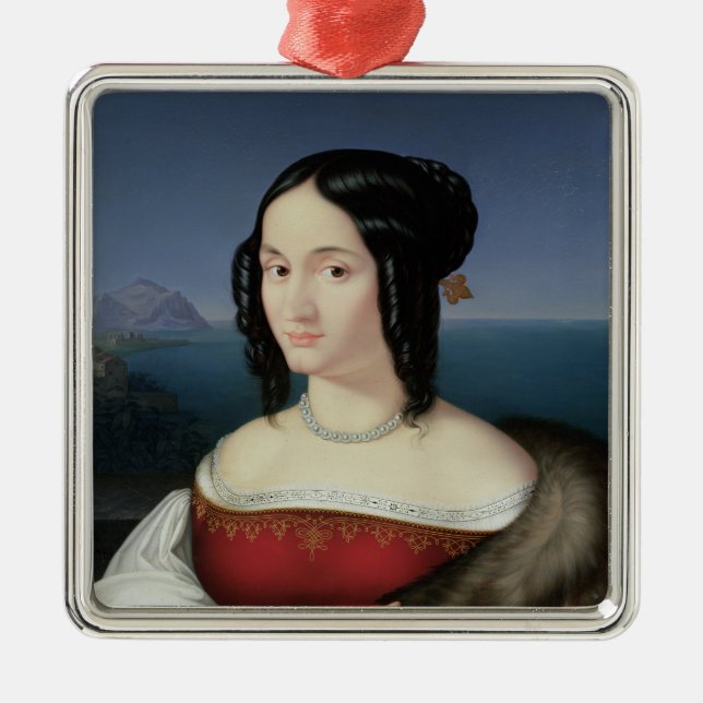 Adorno Metálico Carolina Grossi, la primera esposa del artista (Frente)