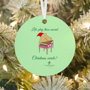 Adorno Metálico Carols Navidades Harriet Harpsichord