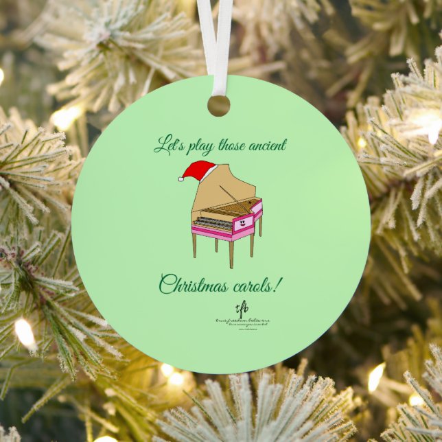 Adorno Metálico Carols Navidades Harriet Harpsichord (in situ)