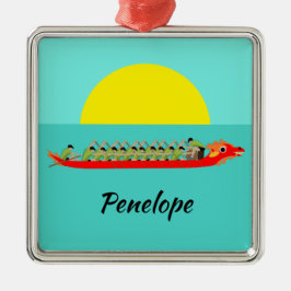 Adorno Metálico Carreras del barco Dragon