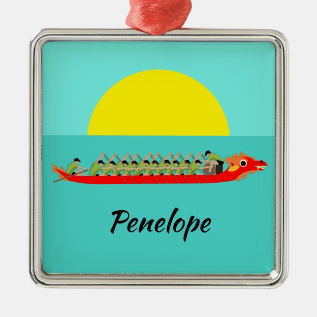 Adorno Metálico Carreras del barco Dragon (Frente)