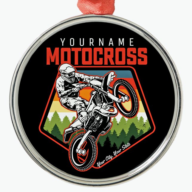 Adorno Metálico Carreras Motocross personalizada Dirt Bike Trail R (Subido por el creador)