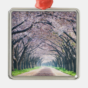 Adorno Metálico Carril de la flor de cerezo