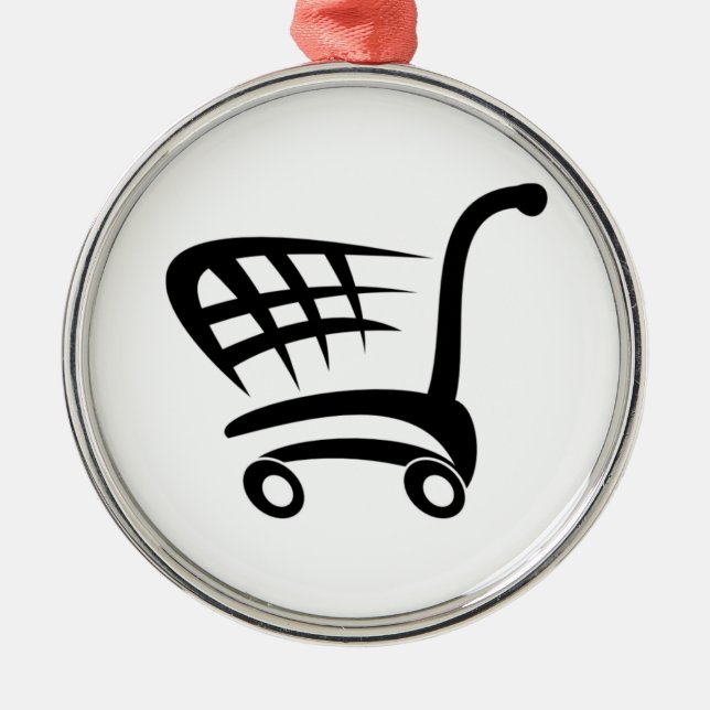 Adorno Metálico Carro de compra (Frente)