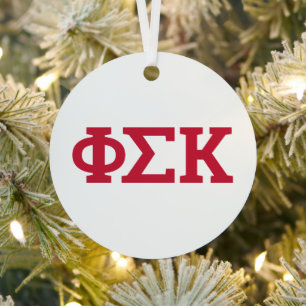 Adorno Metálico Cartas de Phi Sigma Kappa