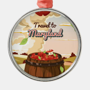Adorno Metálico Cartel de viaje a Maryland