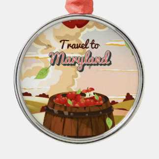 Adorno Metálico Cartel de viaje a Maryland