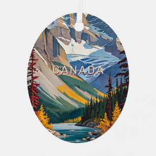Adorno Metálico Cartel de viaje de personalizado Text Canada
