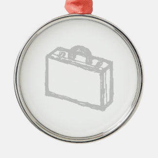 Adorno Metálico Cartera de la oficina o maleta de los viajeros.