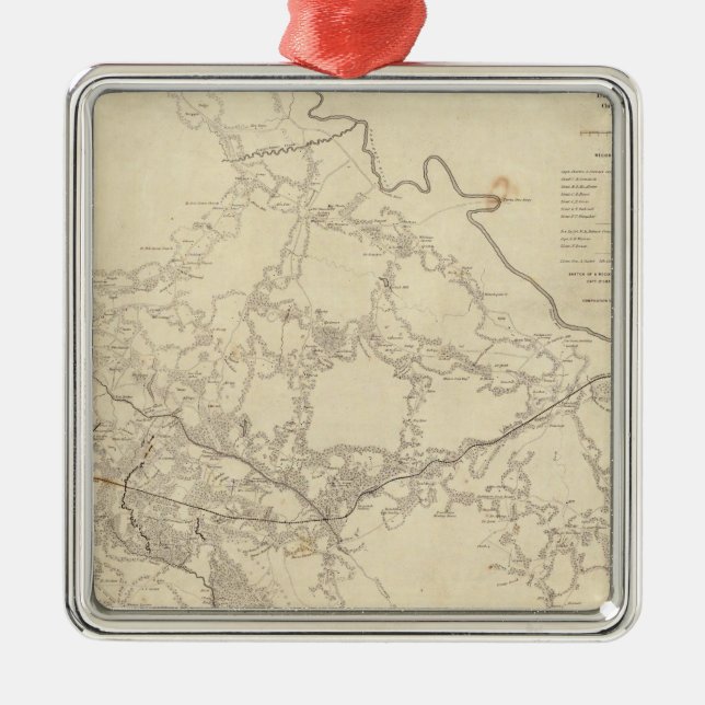 Adorno Metálico Casa Blanca al aterrizaje de Harrisons (Frente)