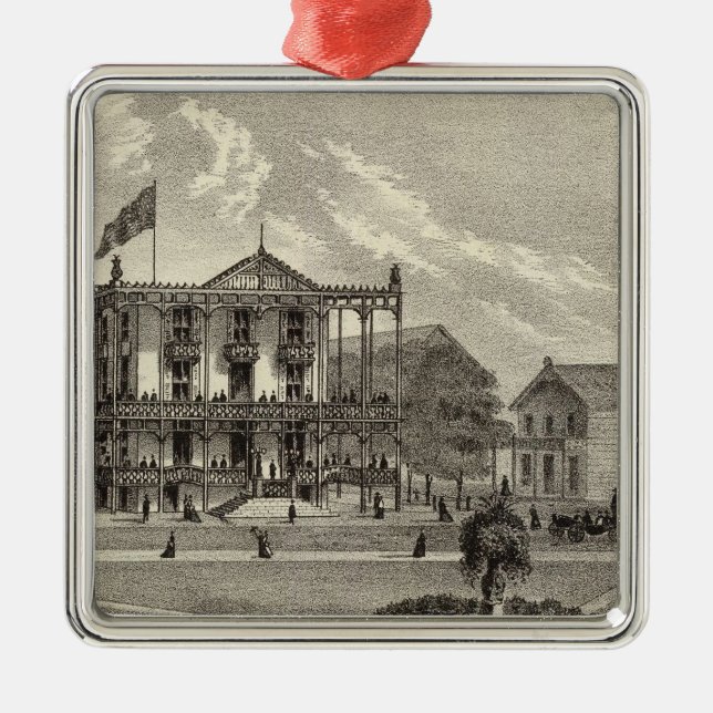 Adorno Metálico Casa de Arlington, arboleda del océano, NJ (Frente)