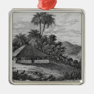 Adorno Metálico Casa de un plantador en Brasil