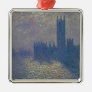 Adorno Metálico Casas de Claude Monet el   del parlamento, cielo