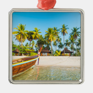 Adorno Metálico Casas de planta baja en la playa el Ko Mook,