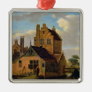 Adorno Metálico Casas del ladrillo